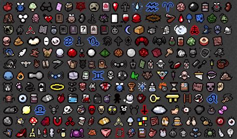 As the player, you will need to guide Isaac through a series of randomly generated dungeons, fighting off hordes of grotesque monsters and bosses, and collecting power-ups and items that will help you in your quest. . Binding of isaac items